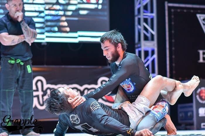 Denny Prokopos competing in no-gi jiu jitsu